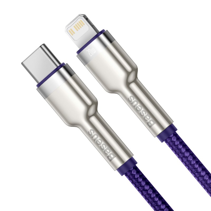 Baseus Cafule Series USB-C cable for Lightning, 20W, 2m (purple)