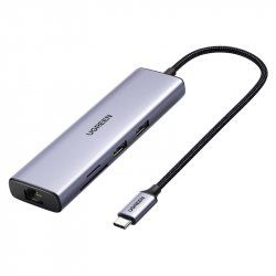 Ugreen 60515 station d'accueil Avec fil USB 3.2 Gen 1 (3.1 Gen 1) Type-C Gris