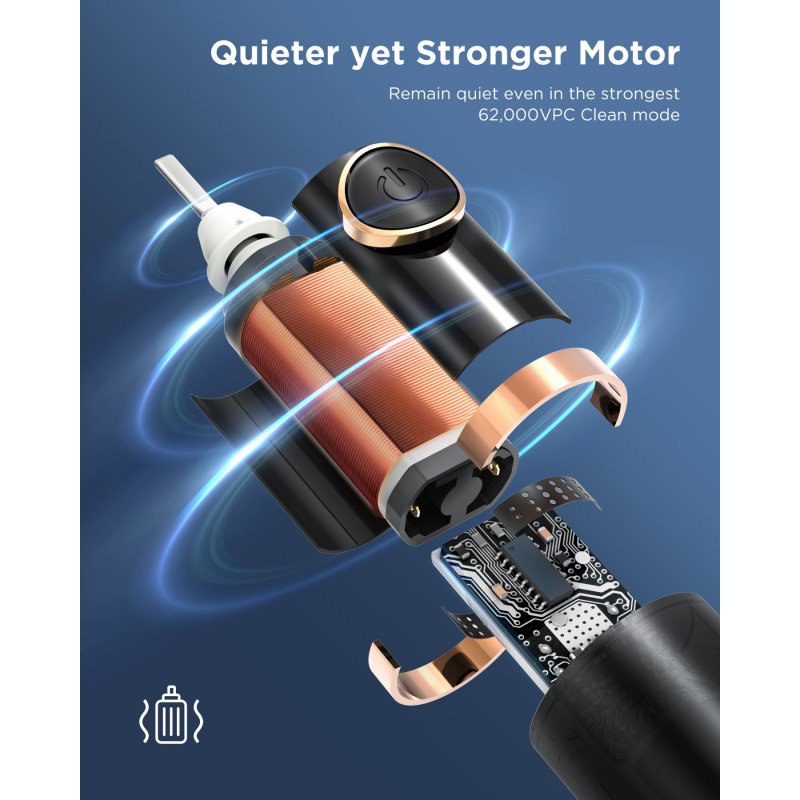 FairyWill Sonic toothbrush with head set and case FW-P11 (Black)