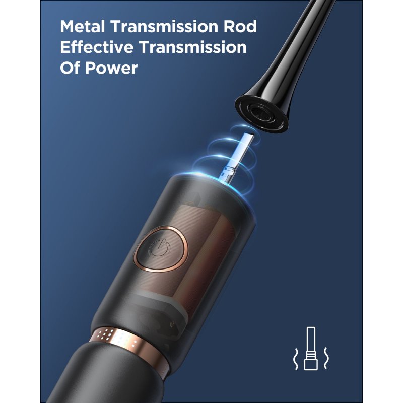 FairyWill Sonic toothbrush with head set and case FW-P11 (Black)