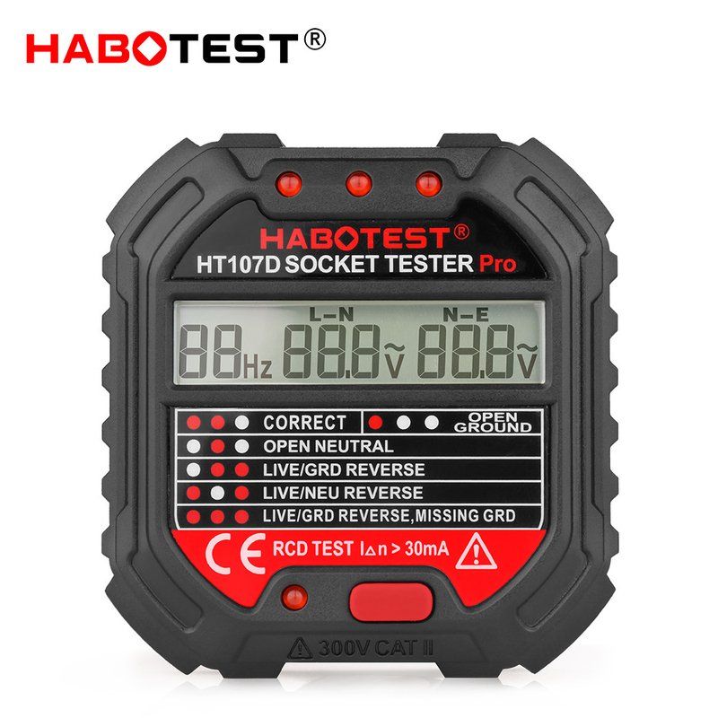 Habotest HT107D socket tester with digital display