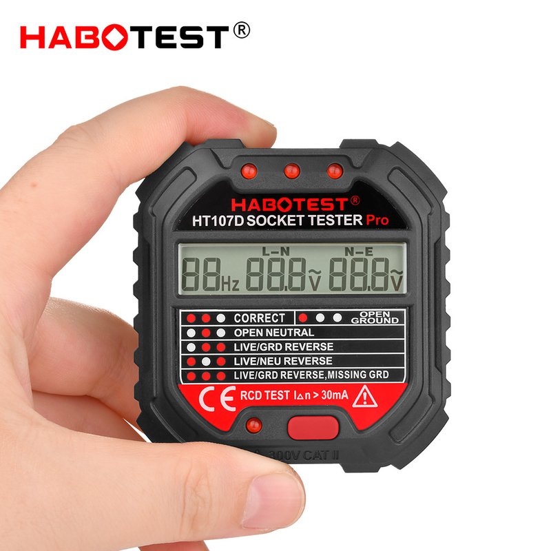 Habotest HT107D socket tester with digital display