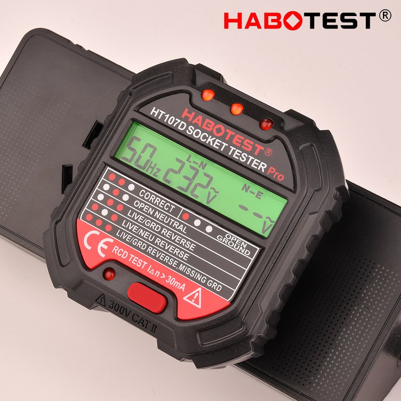 Habotest HT107D socket tester with digital display