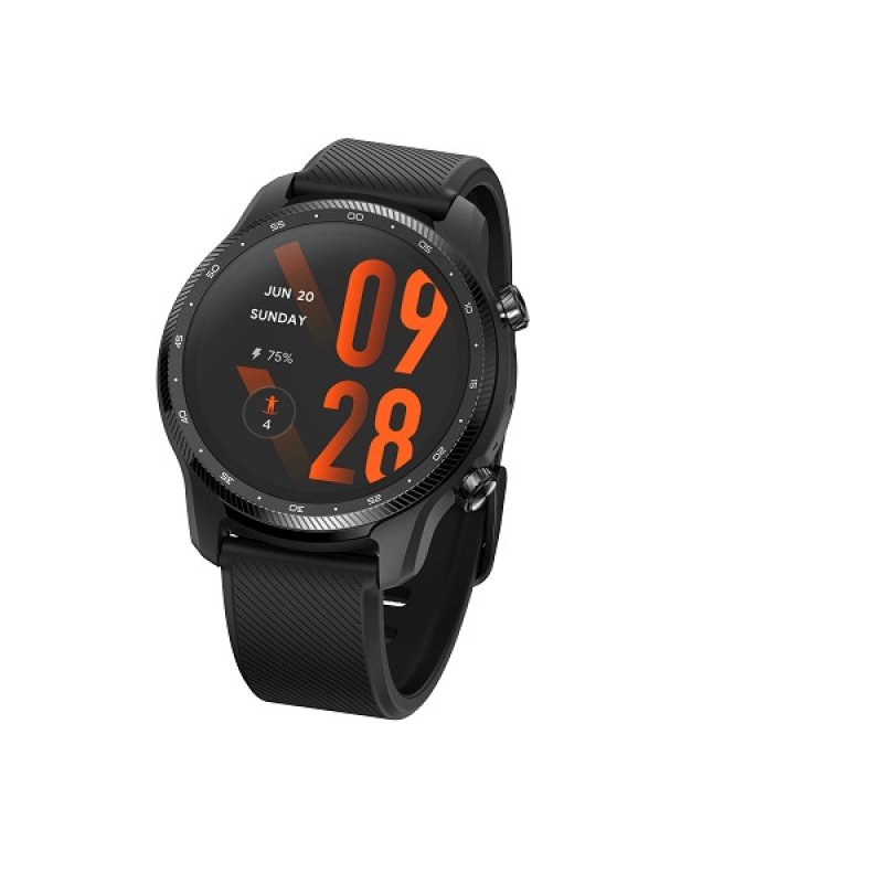 Mobvoi TicWatch Pro3 Ultra 3,53 cm (1.39") AMOLED 47 mm Numérique 454 x 454 pixels Écran tactile Noir Wifi GPS (satell
