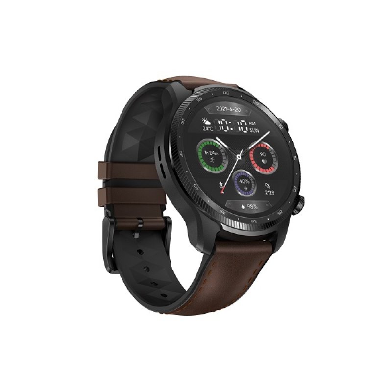 Mobvoi TicWatch Pro3 Ultra 3,53 cm (1.39") AMOLED 47 mm Numérique 454 x 454 pixels Écran tactile Noir Wifi GPS (satell