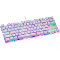 Mechanical gaming keyboard Motospeed K87S RGB (white)