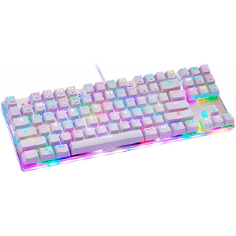 Mechanical gaming keyboard Motospeed K87S RGB (white)