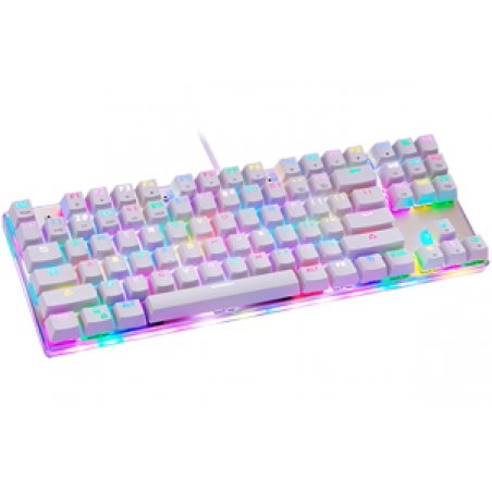 Mechanical gaming keyboard Motospeed K87S RGB (white)