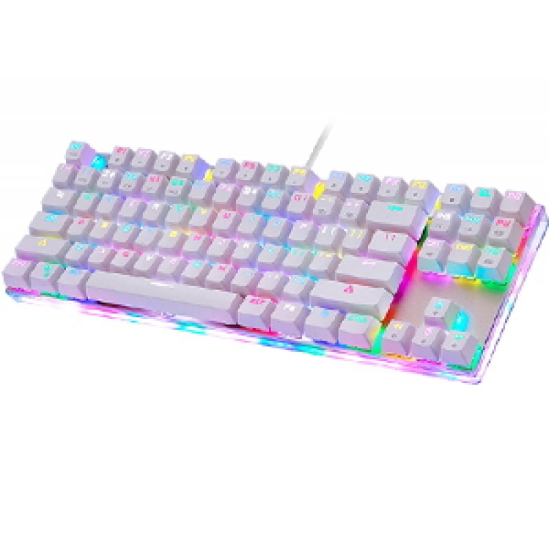 Mechanical gaming keyboard Motospeed K87S RGB (white)