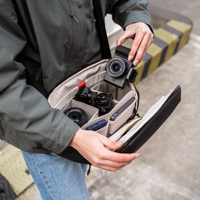 PGYTECH OneGO Sac à bandoulière Gris Polyuréthane