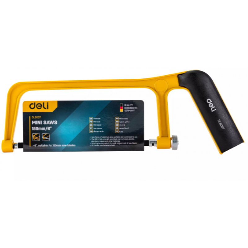Mini Hacksaw 150mm Deli Tools EDL6007