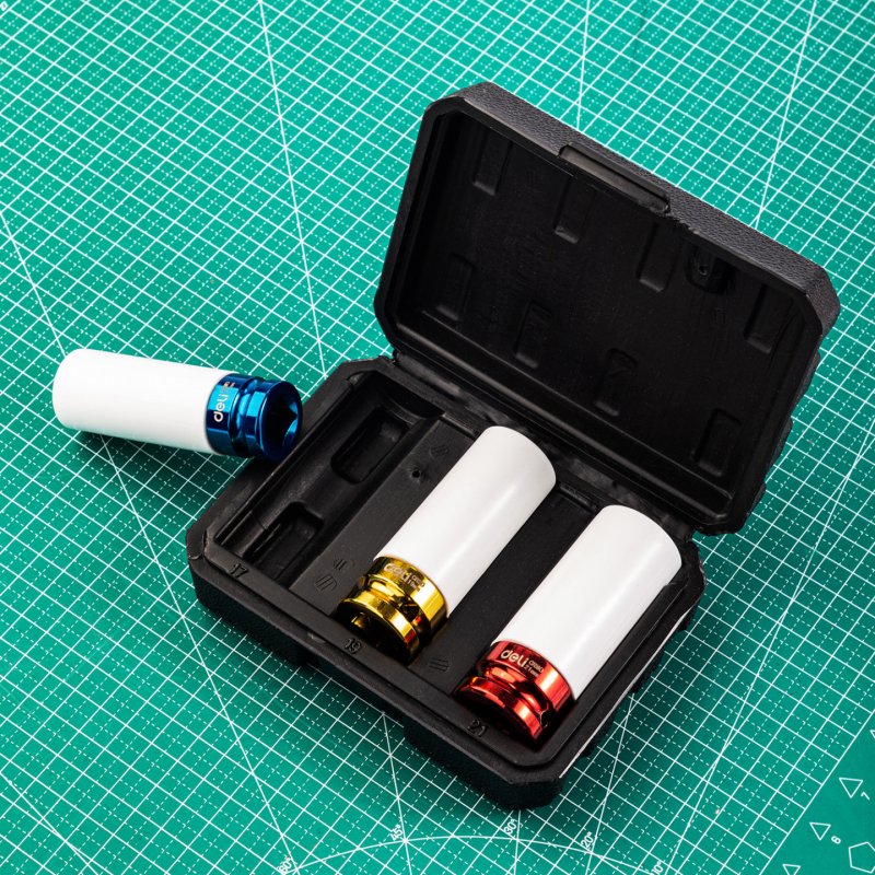 Socket Set Deli Tools EDL2003Q, 17-21mm