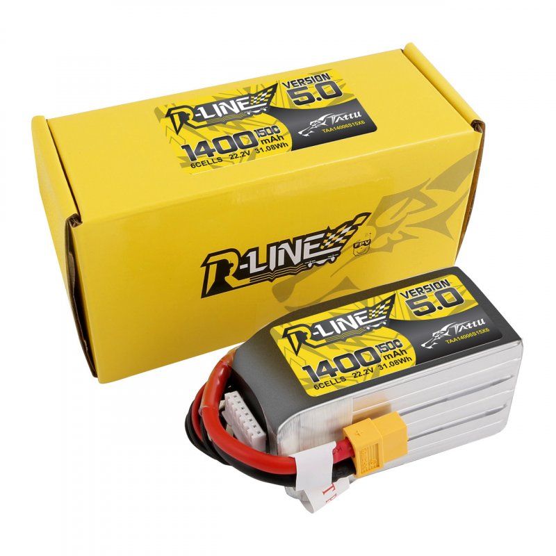 Tattu TAA14006S15X6 industrial rechargeable battery Lithium Polymer (LiPo) 1400 mAh 22.2 V