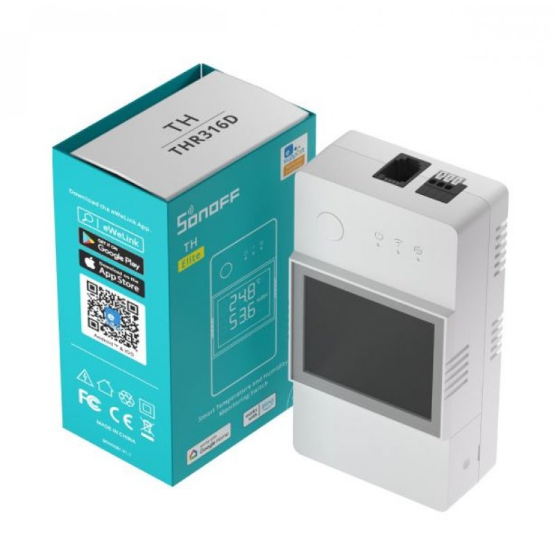 Sonoff TH Elite Wifi transmitter with temperature and humidity measurement function Sonoff THR316D