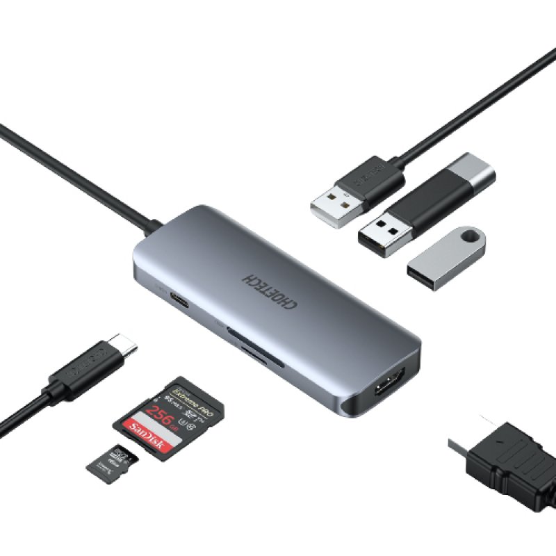 Adapter 7w1 Choetech HUB-M19 USB-C