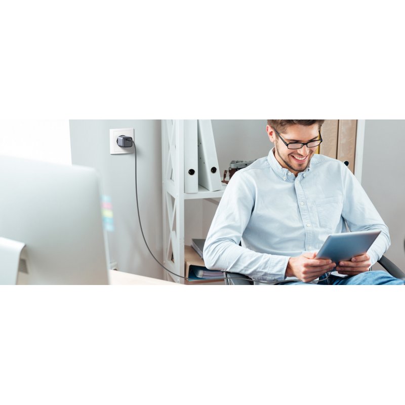 UGREEN CD318 Nexode mini, USB-C, PD3.0, QC4.0, GaN, 20W charger (Gray)