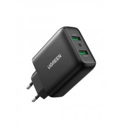 Ugreen 10216 chargeur d'appareils mobiles Universel Noir Secteur Charge rapide Intérieure