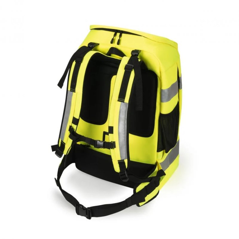 DICOTA Hi-Vis backpack Yellow Polyethylene terephthalate (PET), Thermoplastic polyurethane (TPU)