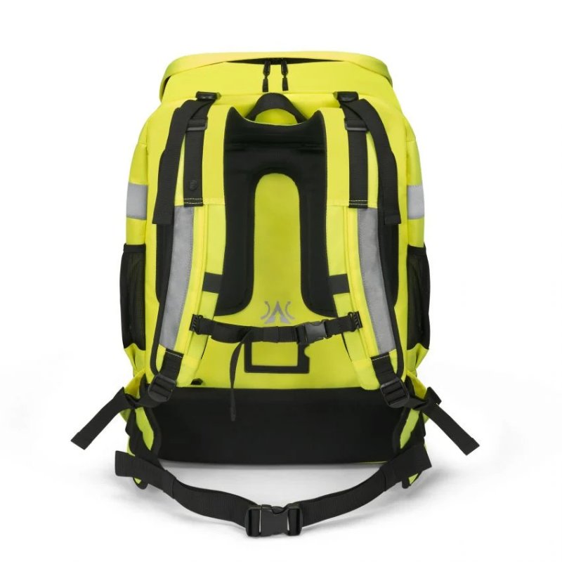 DICOTA Hi-Vis backpack Yellow Polyethylene terephthalate (PET), Thermoplastic polyurethane (TPU)