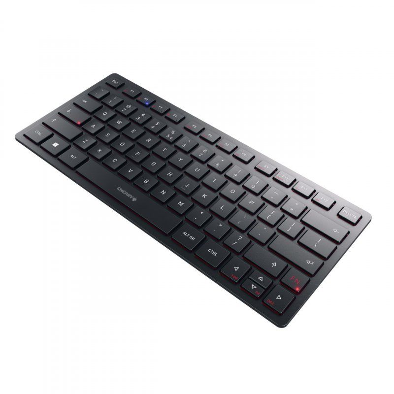 CHERRY KW 9200 MINI clavier USB + RF Wireless + Bluetooth QWERTY Anglais Noir