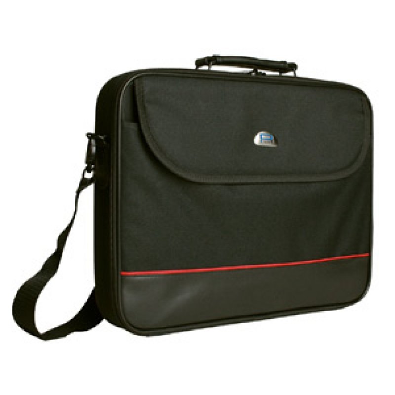Notebook-Tasche Pedea Trendline [schwarz/rot, bis 39,6cm (15,6")]
