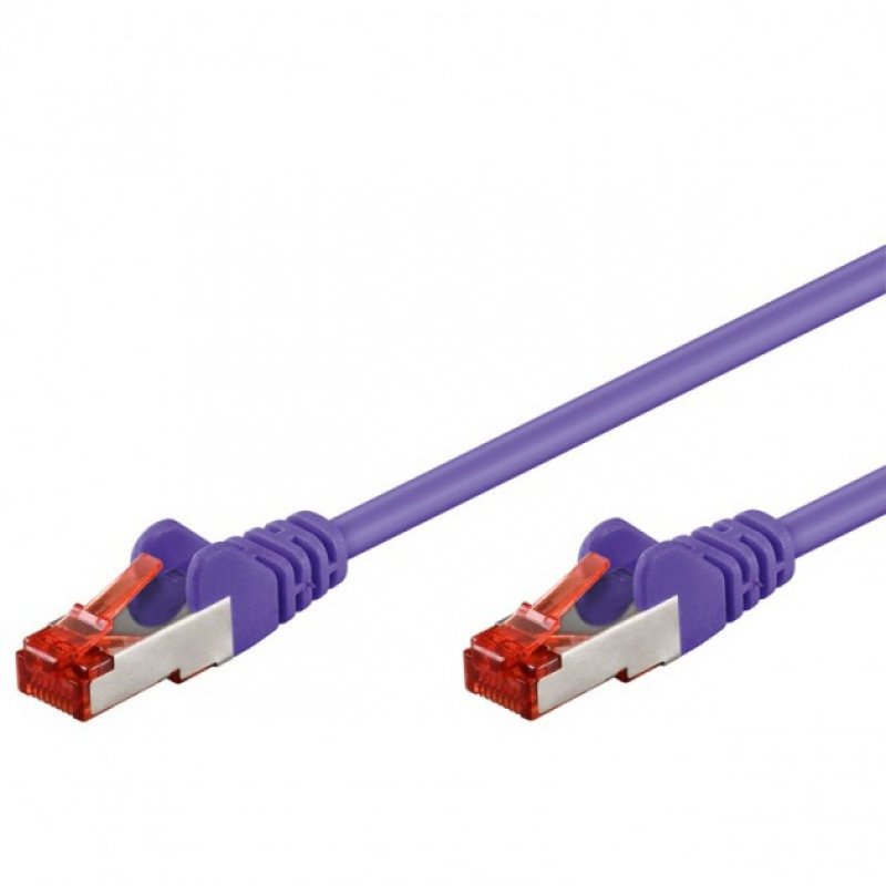 Techly ICOC CCA6F-005-VL câble de réseau Violet 0,5 m Cat6 F/UTP (FTP)
