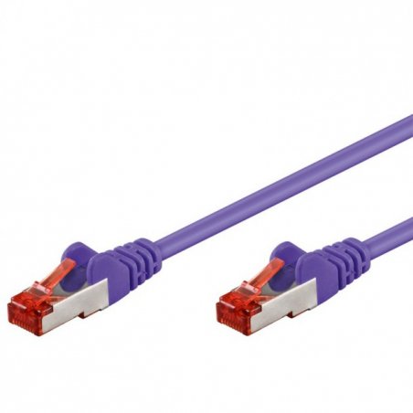 Goobay 0,5m CAT 6 Patchkabel, S/FTP (PiMF), Lila