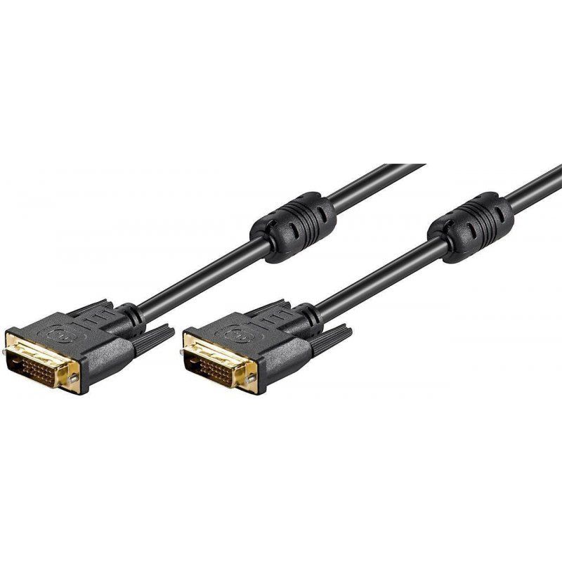 Goobay 2m DVI-D FullHD Kabel Dual Link, Schwarz