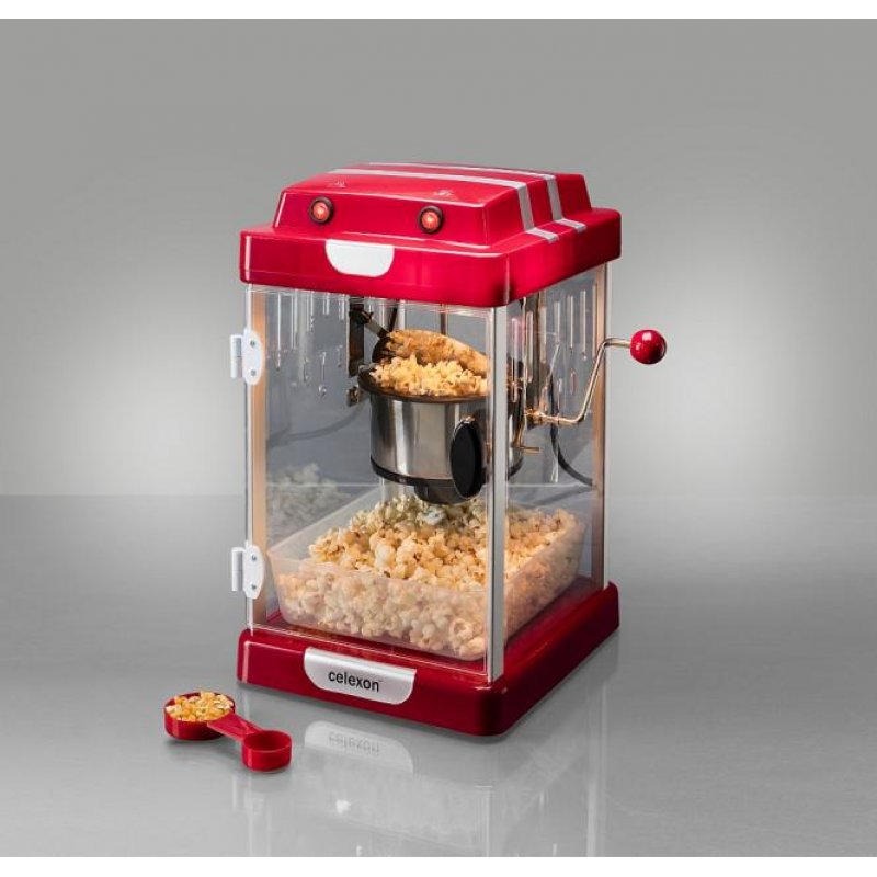 Celexon CP1000 popcorn popper Transparent, Red, White 350 W