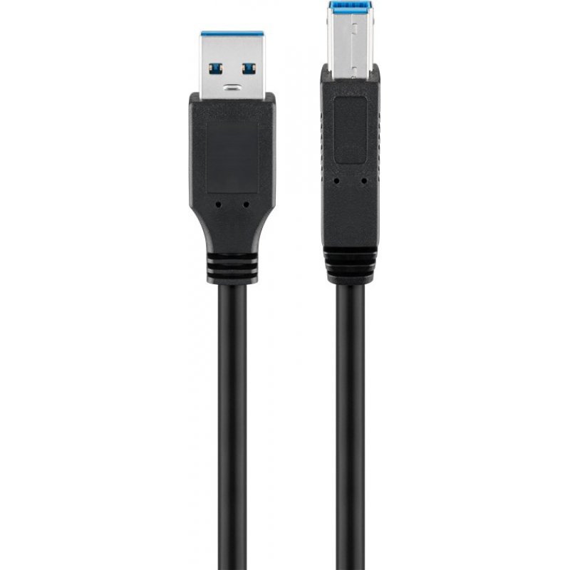 Goobay USB 3.0 SuperSpeed Kabel 5m, USB 3.0-Stecker (Typ A)  USB 3.0-Stecker (Typ B)