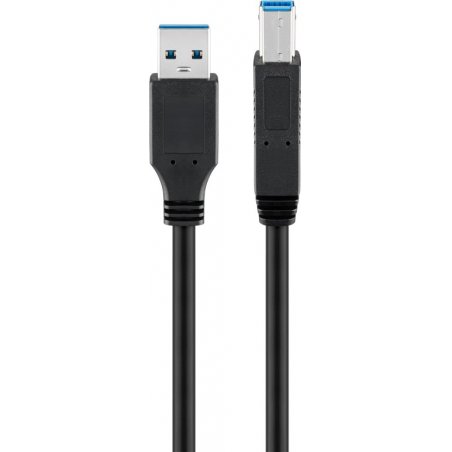 Goobay 96119 câble USB 5 m USB 3.2 Gen 1 (3.1 Gen 1) USB A USB B Noir