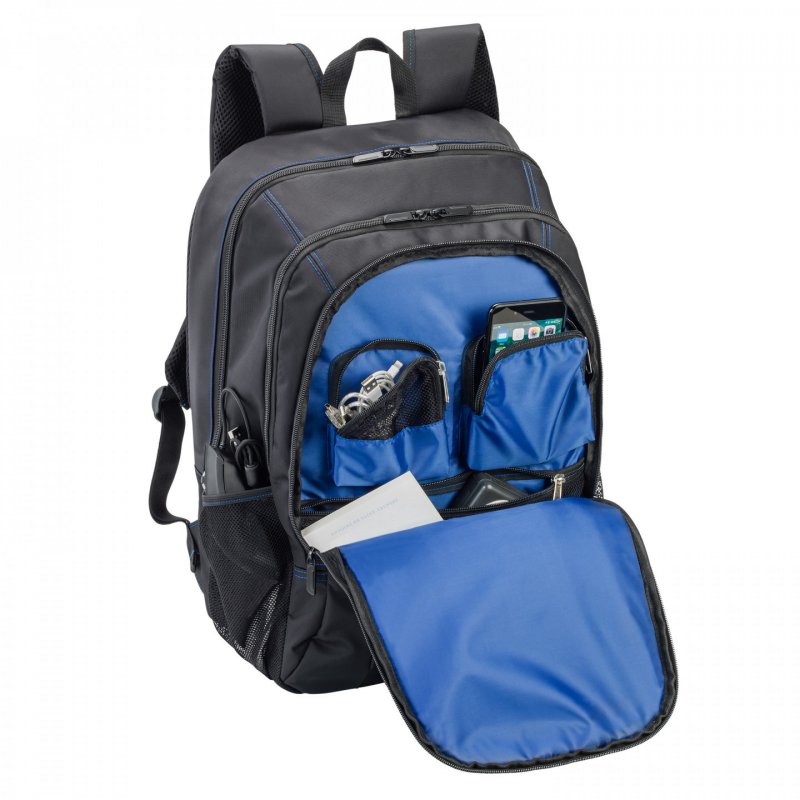 PEDEA Gamingrucksack 17,3" (43,9cm) schwarz/blau
