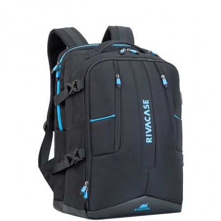 Rivacase 7860 notebook case 43.9 cm (17.3") Backpack case Black, Blue