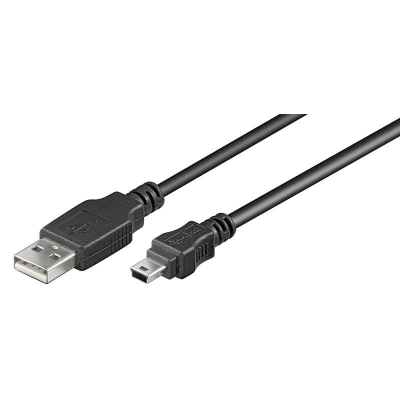 Goobay 65623 USB cable 1.5 m USB 2.0 USB A Mini-USB B Black