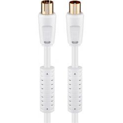 Goobay 67275 coaxial cable 10 m White