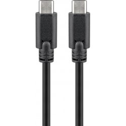 KAB Goobay USB-C™ 3.1 Generation 1 Kabel, schwarz, 2m USB-C™-Stecker  USB-C™-Stecker