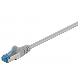 KAB Goobay CAT 6A Patchkabel, S/FTP (PiMF), Grau 5m