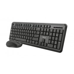 Trust ODY clavier Souris incluse RF sans fil Allemand Noir