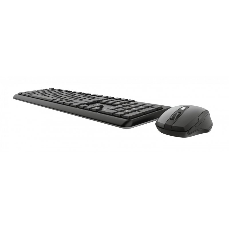 Trust ODY clavier Souris incluse RF sans fil Allemand Noir
