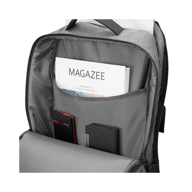 STOCKINK2-Lenovo Urban B730 sacoche d'ordinateurs portables 43,9 cm (17.3") Sac à dos Charbon de bois, Gris
