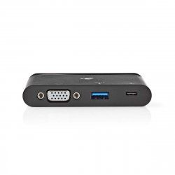 Nedis TCARF220BK station d'accueil USB 3.2 Gen 1 (3.1 Gen 1) Type-C Noir