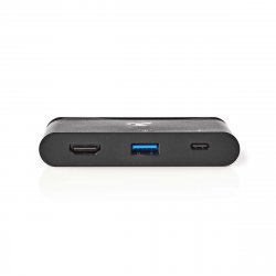 Nedis TCARF240BK notebook dock/port replicator USB 3.2 Gen 1 (3.1 Gen 1) Type-C Black