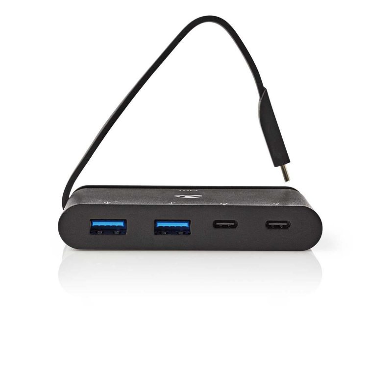 Nedis TCARF250BK interface hub USB 3.2 Gen 1 (3.1 Gen 1) Type-C Black