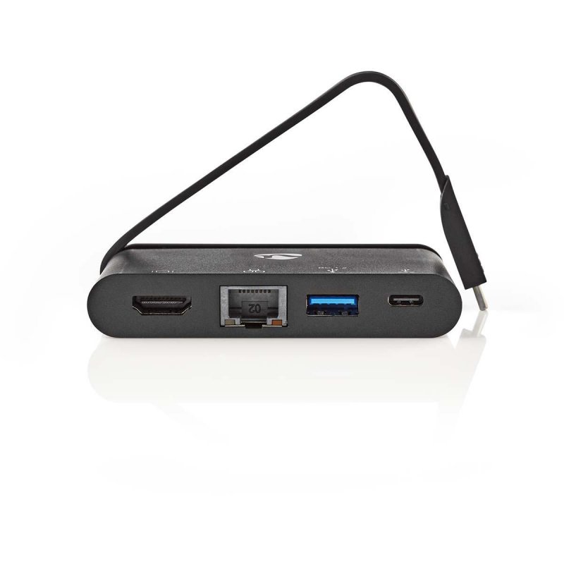 Nedis TCARF260BK notebook dock/port replicator USB 3.2 Gen 1 (3.1 Gen 1) Type-C Black
