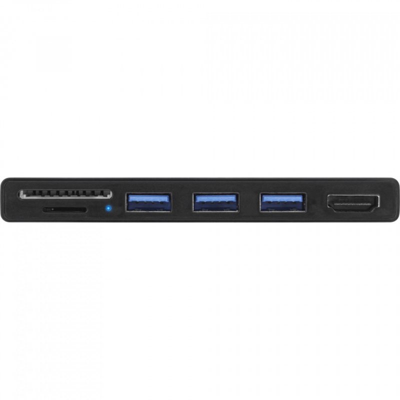 InLine MultiHub, Surface Pro 4/5/6, 3x USB 3.2 Type-A female, HDMI 4K, Cardrea.
