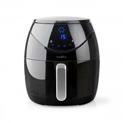 Nedis KAAF250EBK friteuse Unique 6,5 L Autonome 1800 W Friteuse d’air chaud Noir