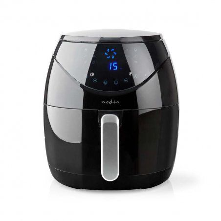 Nedis KAAF250EBK fryer Single 6.5 L Stand-alone 1800 W Hot air fryer Black