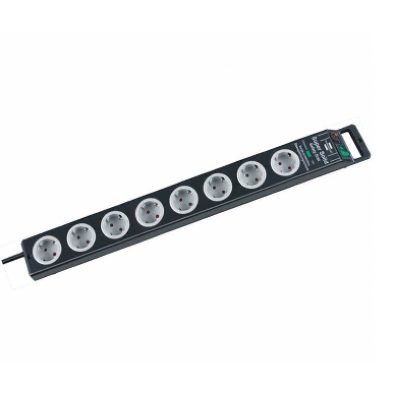 Brennenstuhl 1153380318 protection surtension Noir, Gris 9 sortie(s) CA 2,5 m