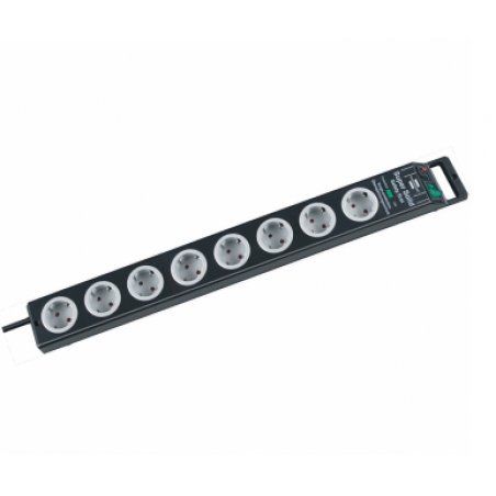 Brennenstuhl 1153380318 surge protector Black, Grey 9 AC outlet(s) 2.5 m