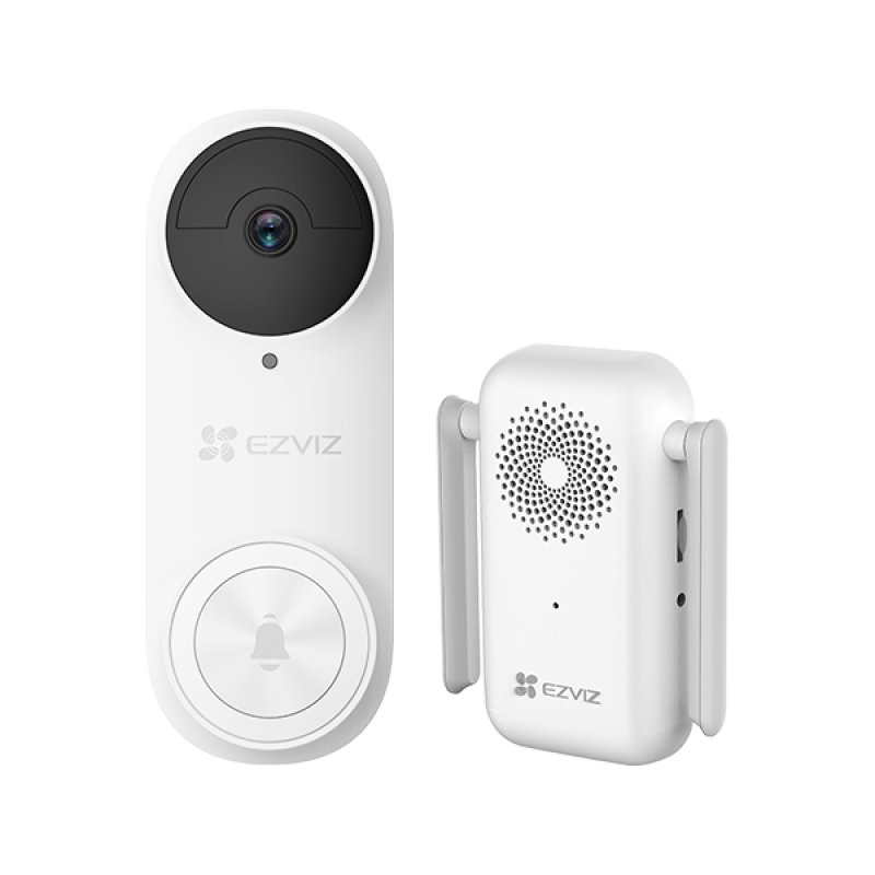 EZVIZ DB 2 Pro 5MP Video-Türklingel-Set [1440p 2K, 2.4GHz WLAN, 100% kabellos]